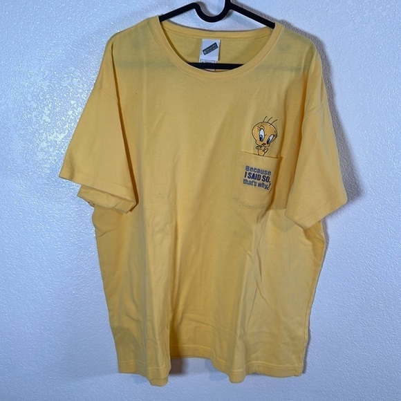 Warner Bros Tweety Bird “Because I Said So, That’s Why” Tee 2001 Size XL - Picture 1 of 6